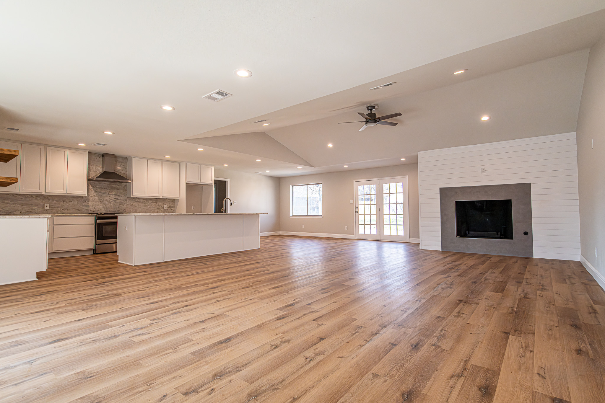 New flooring installed by Texas Direct Roofing and Construction